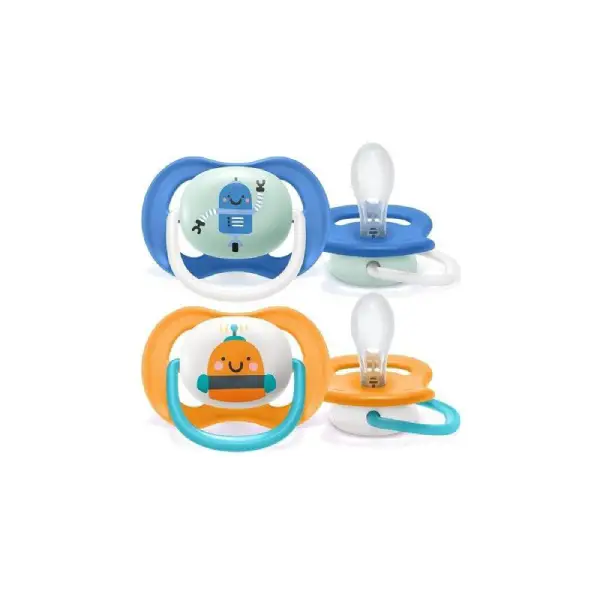 18-6-months-pacifier,-two-pieces,-Avent-Ultra-Air,-Lady-Robot-model2 پستانک نوزادی اونت