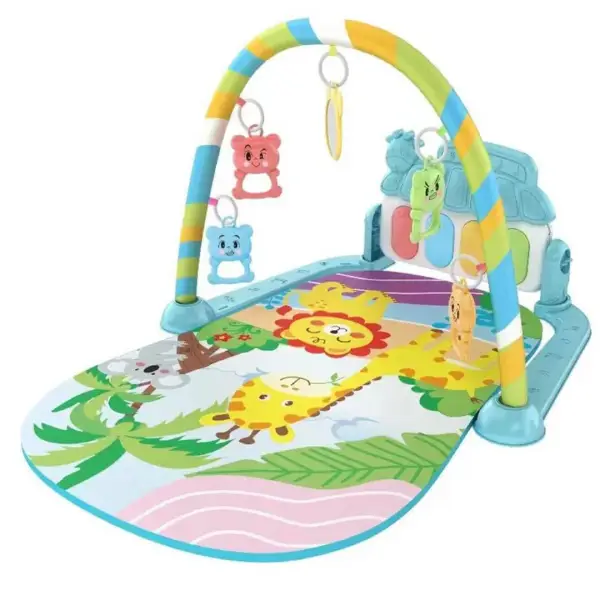 Musical-play-mat-with-piano,-giraffe-and-koala-design2 تشک بازی نوزادی