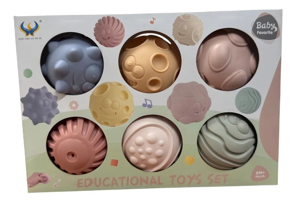 Six-digit-silicone-sensory-ball-poppet3 توپ سیلیکونی کودک