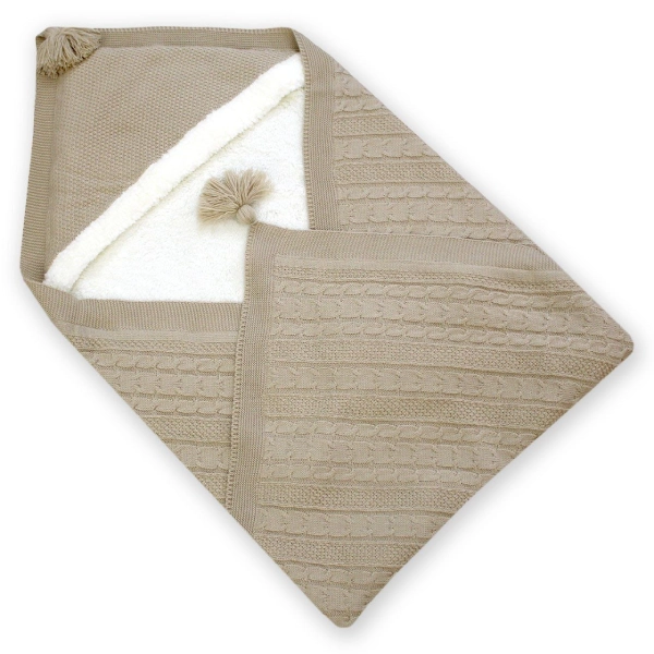 Hooded-baby-wrap-blanket پتو نوزاد
