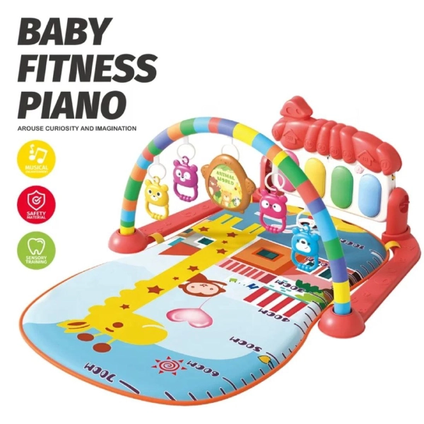 Cute-Giraffe-Musical-Play-Mat-with-Piano1 تشک بازی موزیکالی