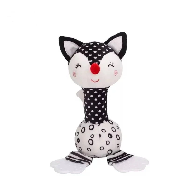 Black-and-white-teething-rattle-Tululu جغجغه دندانگیر نوزاد