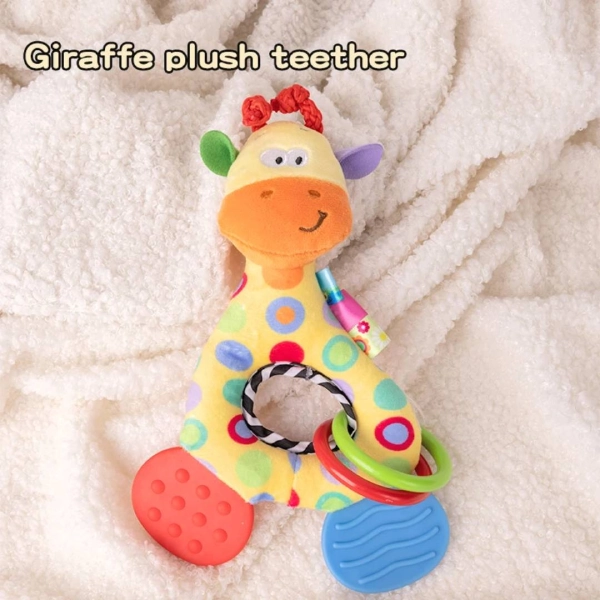 Happy-Monkey-Giraffe-Teething-Rattle3 جغجغه کودک